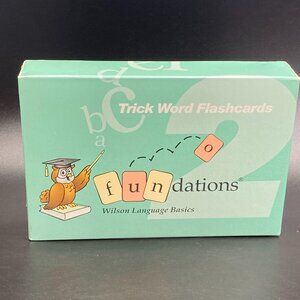 Vintage Fundations Trick Word Flashcards 2 Wilson Language Basics VTG 2003